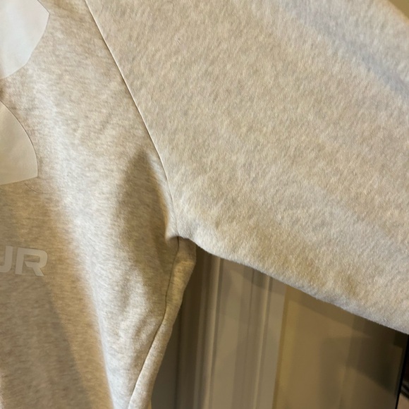 Under Armour Hooded Sweatshirt in oatmeal color - Picture 3 of 6